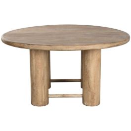 Mesa Redonda Comedor Alpino DKD Home Decor Marron 150 x 78.7 x 150 cm