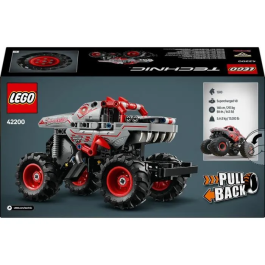 Lego Technic 42200 Monster Jam ThunderROARus pull-back Camión de dinosaurios para niños de 7 años