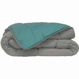 POYET MOTTE Edredón CALGARY Microfibra 400g/m² Bicolor 200x200 cm Gris guijarro y lago verde Ignífugo Oeko-Tex Precio: 42.50000007. SKU: B172CQ8CX3
