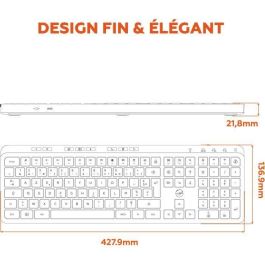 Teclado Mobility Lab KP450W Negro Gris