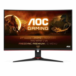 Monitor Gaming Curvo AOC C27G2ZE/BK 27"/ Full HD/ 1ms/ 240Hz/ VA/ Negro y Rojo Precio: 224.4999999. SKU: S7803728