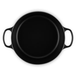 Le Creuset Bräter Signature redondo 30 cm negro