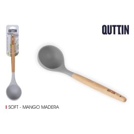 Quttin Cucharon de Cocina con Mango de Madera y Tacto Suave - Largo 31,5 cm (18 Unidades) Precio: 42.50000007. SKU: S2211966