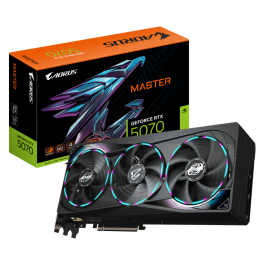 GIGABYTE Tarjeta Gráfica AORUS GeForce RTX 5070 MASTER 12G GDDR7 PCI-E 5.0 GV-N5070AORUS M-12GD Precio: 837.68999985. SKU: B12LTTJN75