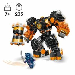 LEGO 71806 NINJAGO Robot Elemental de Cole de la Tierra, Juguete con 2 Personajes y Minifigura de Cole