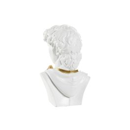 DKD Home Decor Figura Busto Moderno de Resina Blanco Dorado 16x30x19.5 cm DKD Home Decor Figura Busto Moderno de Resina Blanco Dorado 16x30x19.5 cm