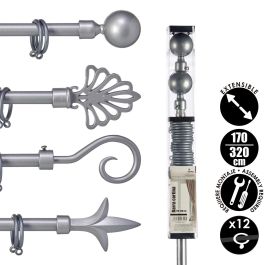 Barra Cortina Plata 170 320Cm Surtidos Pun Giftdecor (8 Unidades) Barra Cortina Plata 170 320Cm Surtidos Pun Giftdecor (8 Unidades)