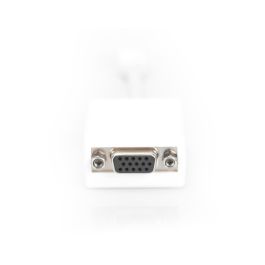 Adaptador DisplayPort a VGA Digitus by Assmann DB-340407-001-W Blanco Negro 15 cm