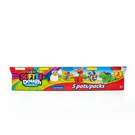 Lexibook LEX3380743110035 - Caja de 5 plastilinas Softee: colores clásicos, para modelar y crear