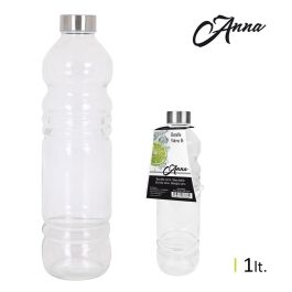 Botella de vidrio Anna 1L con tapa metálica - 8x31 cm (12 Unidades) Precio: 31.50000018. SKU: B1H986EZ4Y
