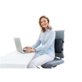 Beurer HK-70 Respaldo con Calor, Cojín Ergonómico para Alivio de Dolor de Espalda y Mejora de Postura, Funda Lavable