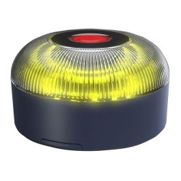 Isse Safety Light Baliza V-16 Homologada DGT 3.0, Luz Emergencia Vehículo, Destellos 360°, Batería, IP54, Base Imantada