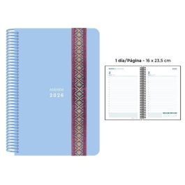 Agenda Anual (2026) Senfort Pastel Espiral Tapa Pp Con Goma Decorada 160X235 D/P Azul Precio: 17.5000001. SKU: B1E7GXTRQQ