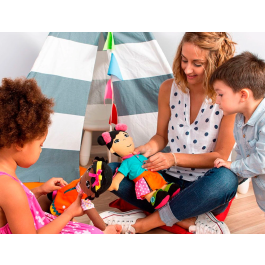 Miniland Juego de Muñecos Asiáticos para Desarrollo de Destreza Manual 360x200x80 mm