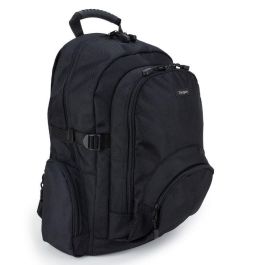 Targus Mochila Classic para Portátil de 15.6 Pulgadas Negro - Diseño Profesional y Almacenamiento Eficiente