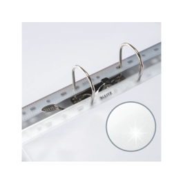 Funda multitaladro Leitz con fuelle DIN A4 180 micras cristal, pack 5 unidades