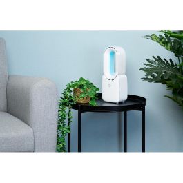 Lifetime Air Ventilador de Mesa Recargable USB sin Aspas 3 Velocidades 12.4 x 9 x 30 cm Blanco