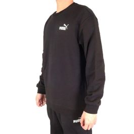 Sudadera con Capucha Hombre Puma Puma Repeat Graphic Crew Negro