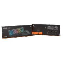 KROM Pack Gaming Kunai, Teclado led , ratón 7200 dpi y alfombrilla