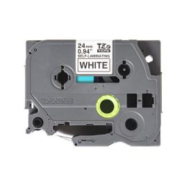 Brother Self-Laminating Labelling Tape Cassette – Black on White, 24 mm wide Brother Self-Laminating Labelling Tape Cassette – Black on White, 24 mm wide