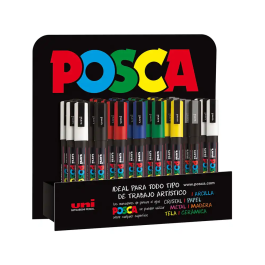 Uniball Rotulador Posca PC-3M Pintura Base Agua 0,9-1,3 mm Expositor 36 Unidades Colores Surtidos Precio: 111.88999954. SKU: B19Z3V2GRA