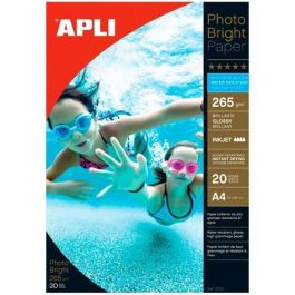 Apli Papel Fotográfico Profesional Photo Bright A4 265 gr Inkjet Resistente Al Agua Paquete 20H Blanco Brillo Precio: 16.50000044. SKU: S8400751