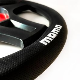 Momo Funda Volante Supergrip Universal Negro-Blanco 38-39 cm MOMLSWC014BW