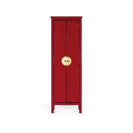 GINER Y COLOMER Armario de 2 Puertas en Madera de Mango Rojo, 180x60x35 cm Precio: 967.9879. SKU: B18LDX47NF