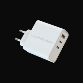 LC-Power LC-GAN-65 Cargador Rápido 65W GaN con 2x USB-C y 1x USB-A Blanco para Carga Universal Precio: 35.69000028. SKU: B13CYG7RN3