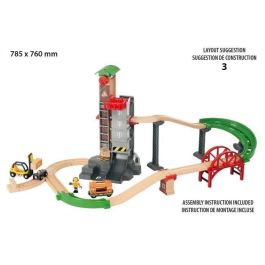 Plataforma Multimodal Brio World Grand Circuit - Caja 32 piezas - Circuito de trenes de madera - Ravensburger - A partir de 3 años - 33887