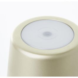 Brilliant G9093916 Lámpara de mesa exterior KAAMI recargable Oro mate LED 2W 310lm 3000K Regulable 3 Pasos USB IP54