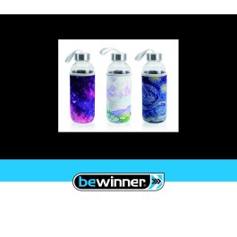 Botella de agua de vidrio 400 ml Bewinner - Inde (24 Unidades) Botella de agua de vidrio 400 ml Bewinner - Inde (24 Unidades)