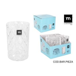 La Mediterranea Vaso Auriss Viso 500 ml de La Mediterranea Vidrio, 8.5 x 13 cm, para Bebidas Frías y Calientes (16 Unidades)