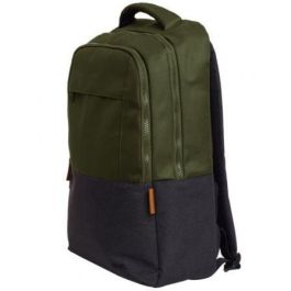 Trust 25243 Mochila Lisboa para Portátiles 16" | Duradera, 23L, Acolchada, RPET Reciclada de Plástico | Resistente a Golpes y Clima Verde