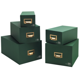 Liderpapel Fichero Fichas Tela Verde 1000 Fichas N.5 Tamaño 160x220 mm