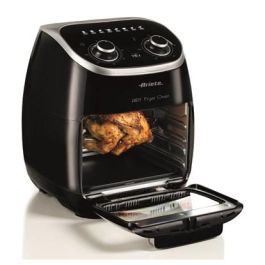 Ariete Freidora de Aire + Horno Eléctrico con Parrilla Giratoria para Freír, Asar y Hornear