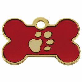 Placa identificativa Imarc Bone Rojo Dorado