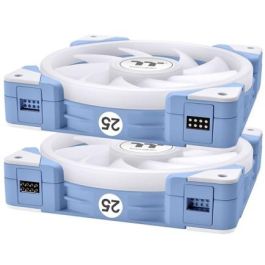 Thermaltake SWAFAN EX14 ARGB Ventilador PC 140mm Hydrangea Blue Cooling Fan Pack 3x, Iluminación LED, 500-2000 RPM