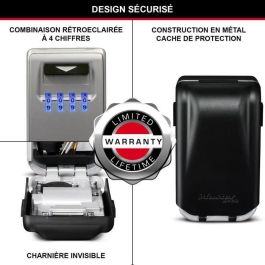 MASTER LOCK Caja de llaves segura - Formato M - Combinación retroiluminada - Almacenamiento seguro MASTER LOCK Caja de llaves segura - Formato M - Combinación retroiluminada - Almacenamiento seguro