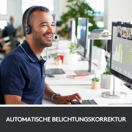 Logitech C270 Webcam HD 720p para Videollamadas y Grabación, Micrófono Reducción Ruido, Ajuste Luz Auto, Clip Universal