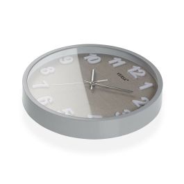 Reloj de Pared Versa Gris Plástico 4,5 x 30 x 30 cm