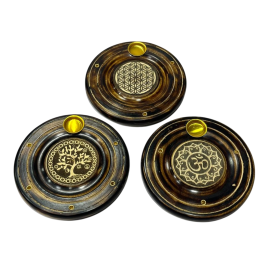 DKD Home Decor Soporte Incienso Arabe Marron Dorado Arbol de la Vida 10 x 1 x 10 cm (12 Unidades) Precio: 24.78999963. SKU: B1EFMRR8XT