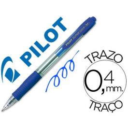 Boligrafo Pilot Super Grip Azul Retractil Sujecion De Caucho Tinta Base De Aceite 12 unidades Precio: 11.58999952. SKU: S8422415