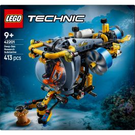 LEGO 42201 Submarino de Aguas Profundas Technic Set de Construcción con 3 Hélices y Brazo Extensible - Edad +9 Años