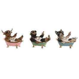 DKD Home Decor Figura de Resina Multicolor/Negro 14.5 x 15.5 x 20 cm (3 Unidades) Precio: 51.59000044. SKU: B1GSRLXXFW