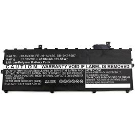 CoreParts Batería para Portátil X1 Carbon 2017, Compatible con Lenovo ThinkPad, 53.71Wh Li-Pol 11.55V 4650mAh Negra Precio: 85.69000022. SKU: B16CHAQAM8