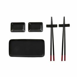 Set de Sushi DKD Home Decor Negro Bambú Gres (31,3 x 19,3 x 2,7 cm) Precio: 7.49999987. SKU: B1ELTBWP45