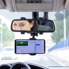 Soporte de Smartphone para Espejo Retrovisor Stropp InnovaGoods Soporte de Smartphone para Espejo Retrovisor Stropp InnovaGoods