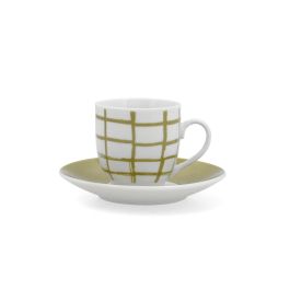 Quid Set de 6 Tazas con Plato Porcelana Kansas 9 cL Verde (12 Piezas) apto Lavavajillas y Microondas Precio: 9.5000004. SKU: B15LETGFNS
