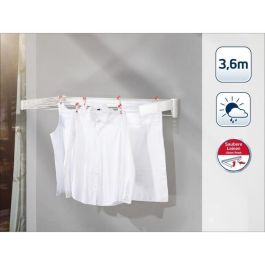 Leifheit TELEGANT 36 Protect Plus Secador de pared con 3,60 m de tendedero, toallero y dimensiones 72x37 cm Leifheit TELEGANT 36 Protect Plus Secador de pared con 3,60 m de tendedero, toallero y dimensiones 72x37 cm